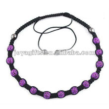 Collier en forme de couleur violet 13PCS Shamballa